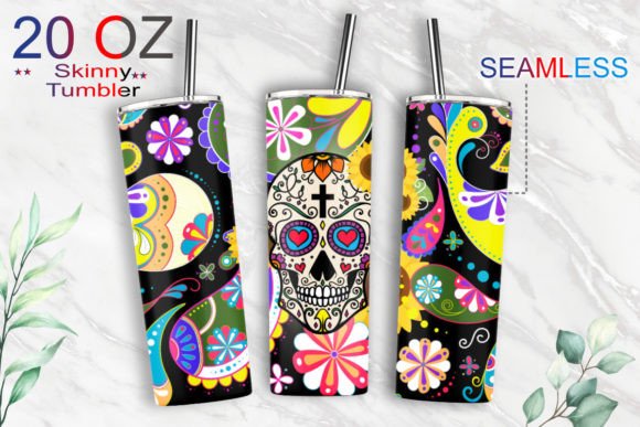 A Designer Reviews Skull Flower Tumbler Graphics
