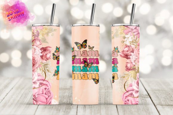 A Designer's Take on Butterfly Mama 20oz Skinny Tumbler