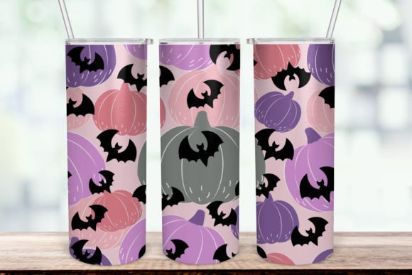 A Pumpkin and Bats Design Perfect for Halloween Embroidery