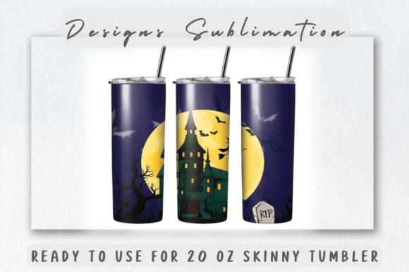 A Spooky Sublimation Tumbler Graphic for Authentic Seasonal Branding