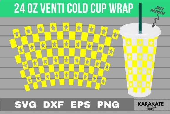 Crackers Star Venti Cup Wrap: A Versatile Craft Graphic Asset