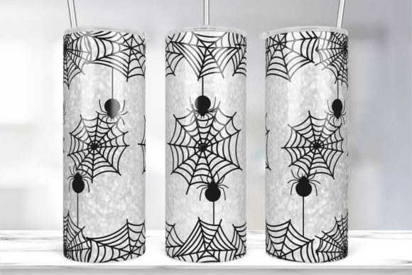 Crafting a Spooky Season with Glitter Spider Web Graphics