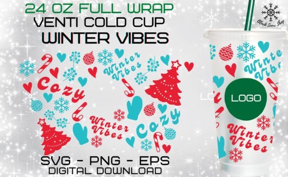 Crafting Festive Brand Graphics with Winter Vibes Christmas Wrap