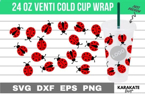 Crafting Premium Graphics with a Ladybug Venti Cup Wrap