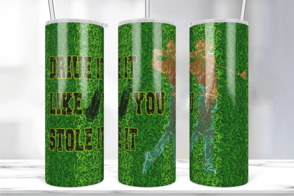 Dad Golf Tumbler Wrap: A Practical Graphic Asset for Print Templates