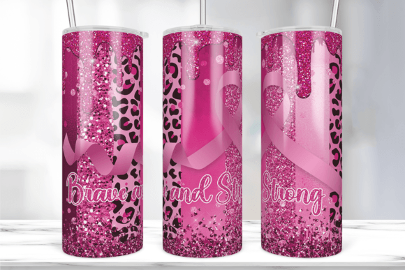 Design Review: The Brave and Strong Tumbler Sublimation Design