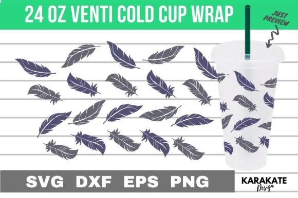 Feather Graphic: A Crafts Designer's View for Cup Packaging