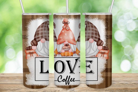 Gnome Sublimation Graphics for Crafts and Coffee Lovers