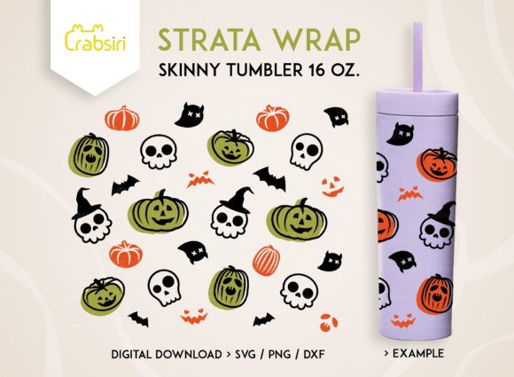 Halloween Festival Graphics for Crafting a Festive Tumbler