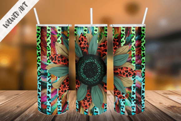 Leopard Sunflower Graphics: A Crafter's Tumbler Wrap Review