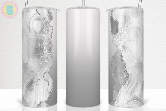 Ombre Agate Glitter Graphics for Crafts & Tumbler Designs