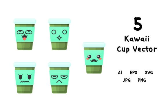 Reviewing a Kawaii Cup Vector Graphic for Client Projects