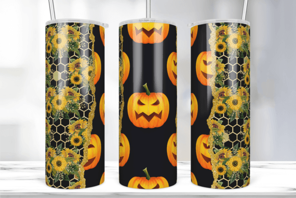 When Fall and Halloween Collide: The Sunflower Pumpkin Graphics for Print Templates